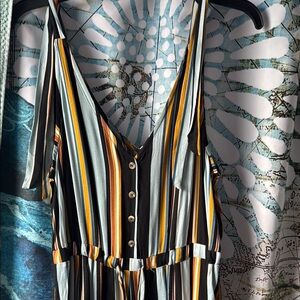 Xhilaration Multicolor Striped Jumpsuit